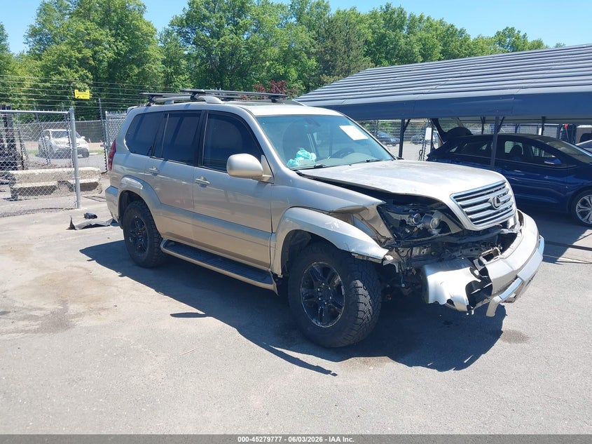 2004 Lexus Gx 470 VIN JTJBT20X340024725 IAAI salvage auction — FRONT END, Bill Of Sale (Connecticut), sold $1,350 on 2026-07-30 (photo 1)