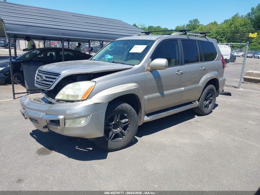 2004 Lexus Gx 470 VIN JTJBT20X340024725 IAAI salvage auction — FRONT END, Bill Of Sale (Connecticut), sold $1,350 on 2026-07-30 (photo 2)