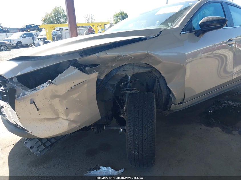 2025 Mazda 3 VIN JM1BPAKMXS1757561 IAAI salvage auction — LEFT FRONT, Salvage Title, sold $3,700 on 2026-07-07 (photo 6)