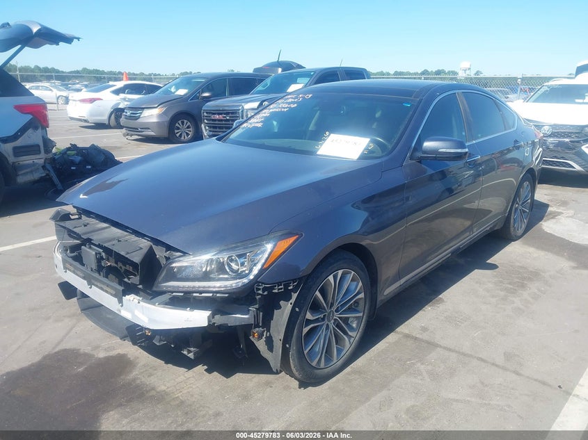 2017 Genesis G80 VIN KMHGN4JE5HU178228 IAAI salvage auction — FRONT END, Salvage Title, sold $3,700 on 2026-07-15 (photo 2)