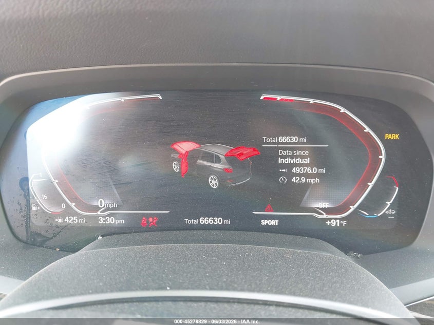 2020 BMW X5 VIN 5UXCR4C09LLW63610 IAAI salvage auction — FRONT END, Salvage (Texas), sold $14,250 on 2026-07-28 (photo 7)