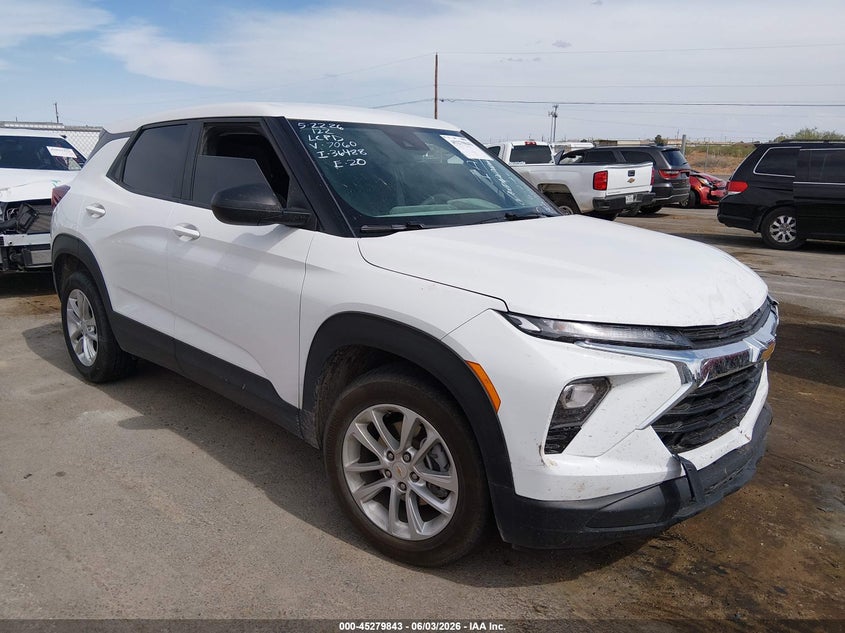 2025 Chevrolet Trailblazer VIN KL79MMSP1SB107060 IAAI salvage auction — FRONT END, Salvage (New Mexico), sold $3,400 on 2026-07-29 (photo 1)