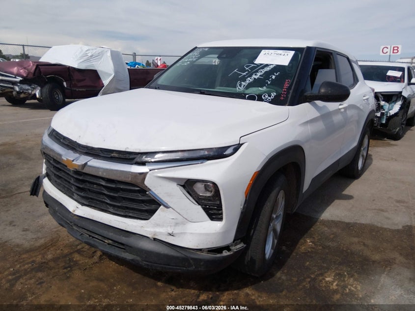 2025 Chevrolet Trailblazer VIN KL79MMSP1SB107060 IAAI salvage auction — FRONT END, Salvage (New Mexico), sold $3,400 on 2026-07-29 (photo 2)