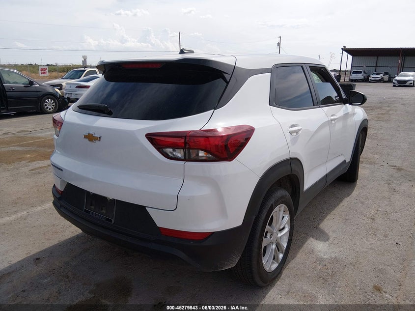 2025 Chevrolet Trailblazer VIN KL79MMSP1SB107060 IAAI salvage auction — FRONT END, Salvage (New Mexico), sold $3,400 on 2026-07-29 (photo 4)