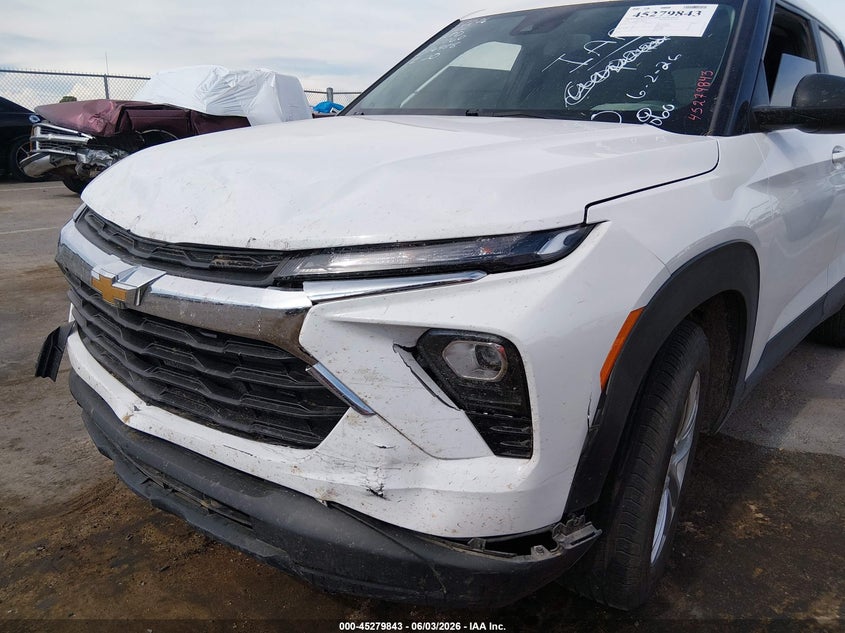 2025 Chevrolet Trailblazer VIN KL79MMSP1SB107060 IAAI salvage auction — FRONT END, Salvage (New Mexico), sold $3,400 on 2026-07-29 (photo 6)