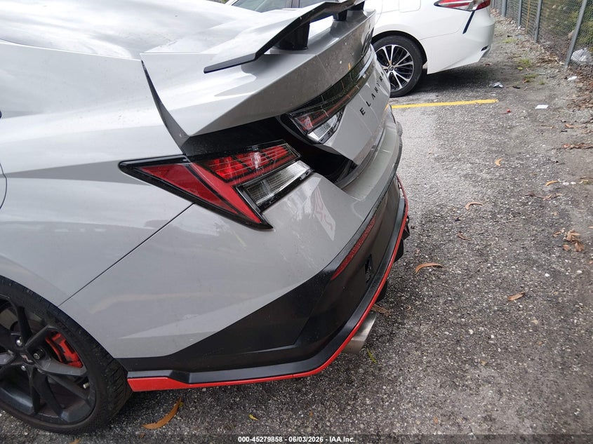 2025 Hyundai Elantra n VIN KMHLW4DK3SU025657 IAAI salvage auction — REAR END, Salvage Title, sold $11,700 on 2026-07-15 (photo 6)