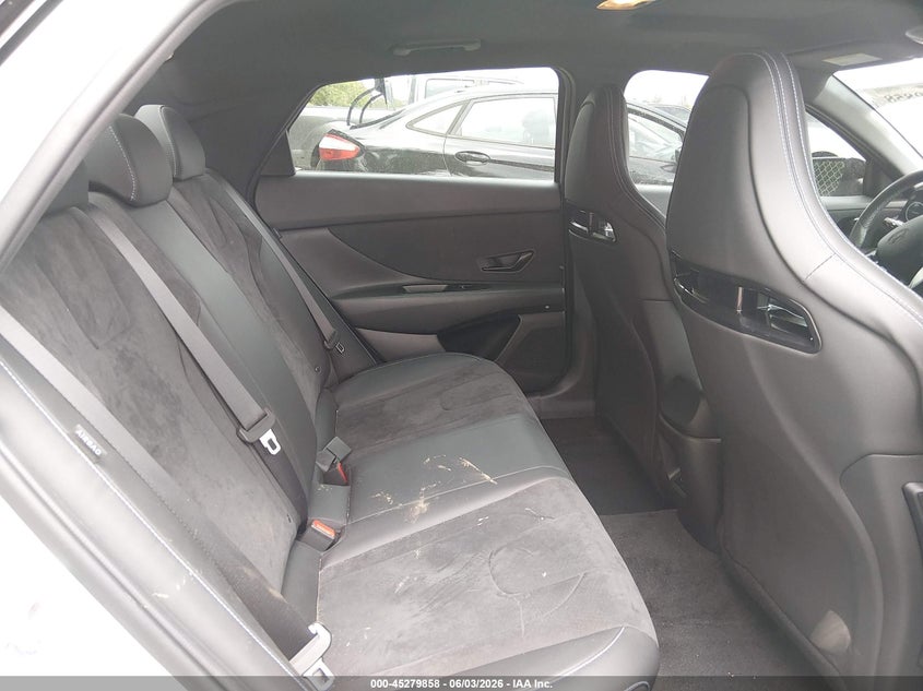 2025 Hyundai Elantra n VIN KMHLW4DK3SU025657 IAAI salvage auction — REAR END, Salvage Title, sold $11,700 on 2026-07-15 (photo 8)