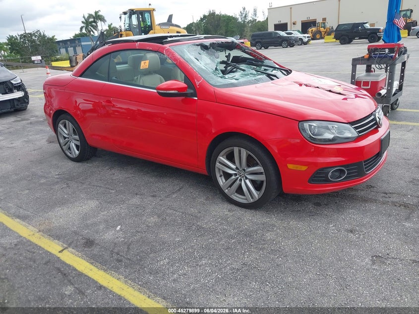 2015 Volkswagen Eos VIN WVWFW8AH4FV001983 IAAI salvage auction — BIOHAZARD/CHEMICAL, Salvage Title, sold $1,850 on 2026-07-30 (photo 1)