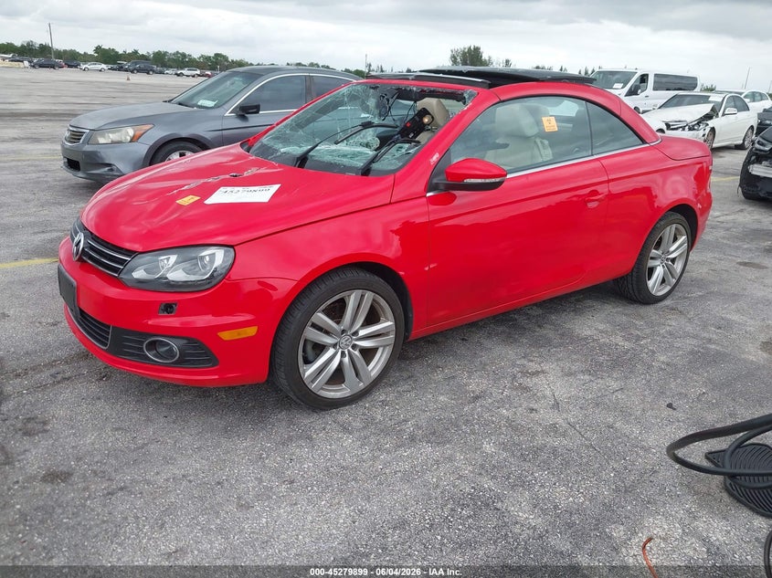 2015 Volkswagen Eos VIN WVWFW8AH4FV001983 IAAI salvage auction — BIOHAZARD/CHEMICAL, Salvage Title, sold $1,850 on 2026-07-30 (photo 2)