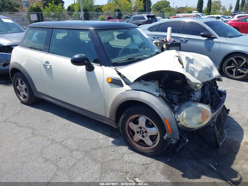 2010 Mini Cooper VIN WMWMF3C54ATZ65644 IAAI salvage auction — FRONT END, Salvage (California), sold $225 on 2026-07-30 (photo 1)