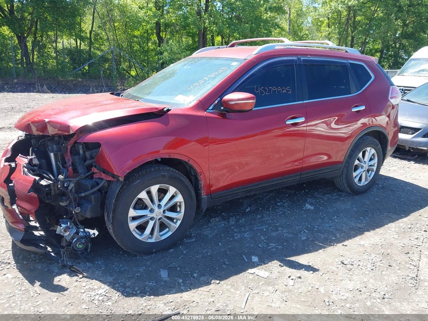 2015 Nissan Rogue VIN KNMAT2MV3FP520917 IAAI salvage auction — FRONT END, Salvage Title, sold $500 on 2026-07-14 (photo 2)