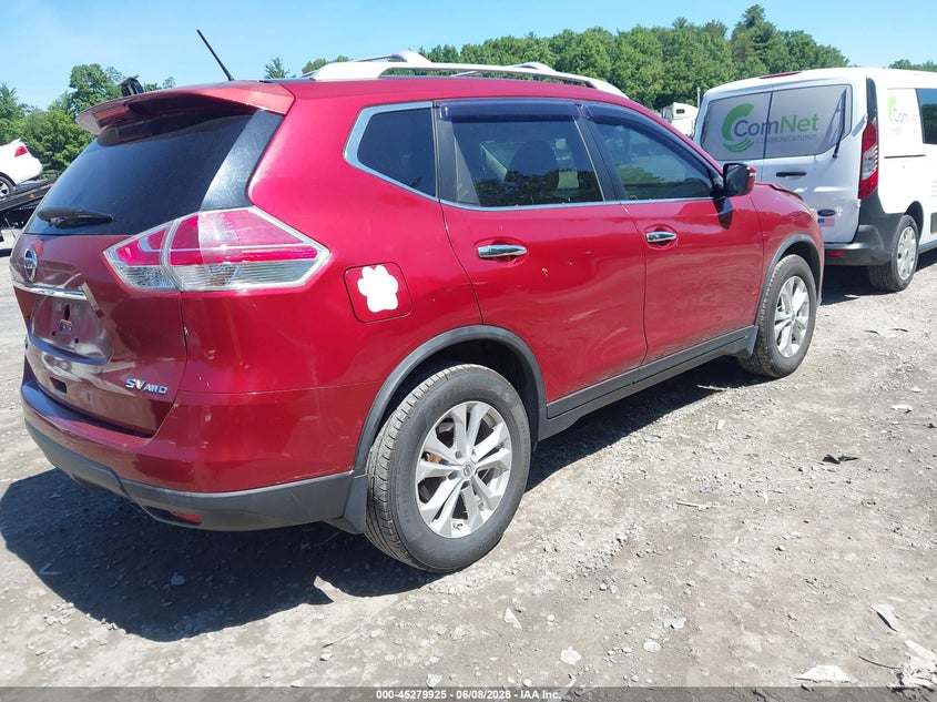 2015 Nissan Rogue VIN KNMAT2MV3FP520917 IAAI salvage auction — FRONT END, Salvage Title, sold $500 on 2026-07-14 (photo 4)