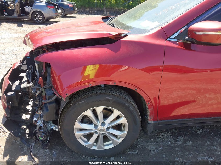 2015 Nissan Rogue VIN KNMAT2MV3FP520917 IAAI salvage auction — FRONT END, Salvage Title, sold $500 on 2026-07-14 (photo 6)