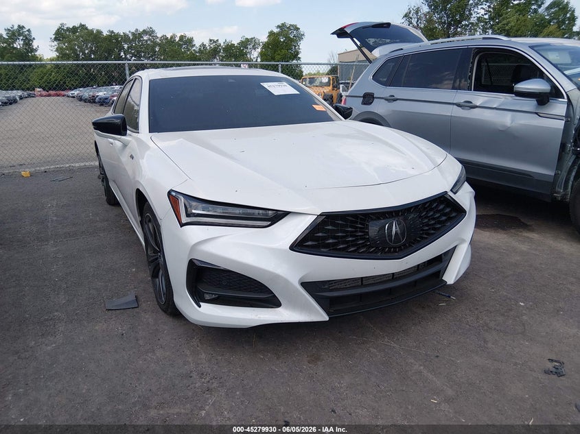 2021 Acura Tlx VIN 19UUB5F56MA014921 IAAI salvage auction — HAIL, Salvage Title, sold $9,100 on 2026-07-21 (photo 1)