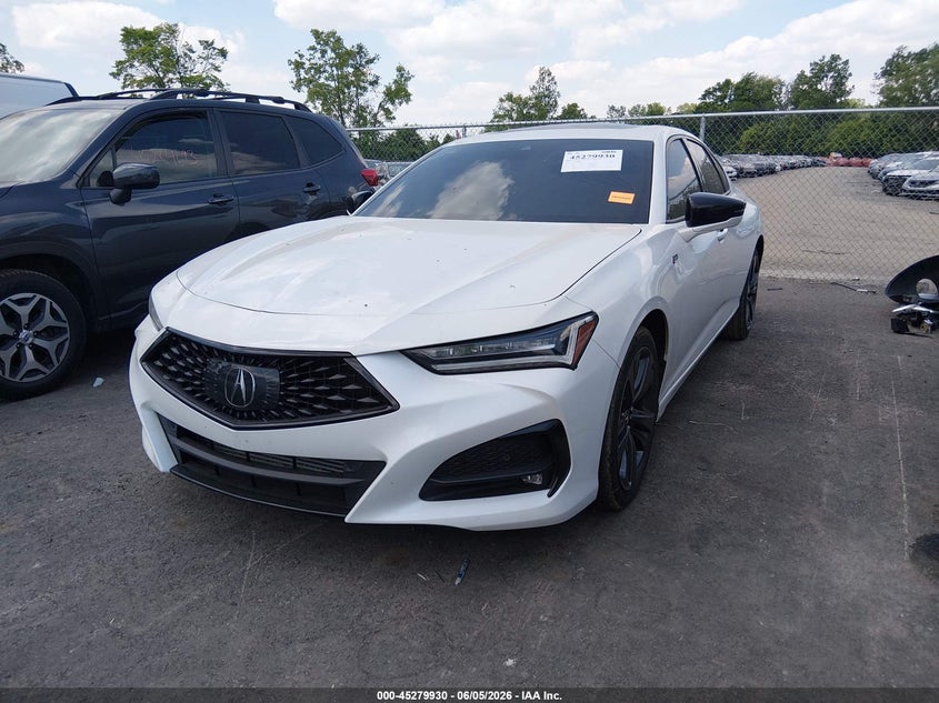 2021 Acura Tlx VIN 19UUB5F56MA014921 IAAI salvage auction — HAIL, Salvage Title, sold $9,100 on 2026-07-21 (photo 2)
