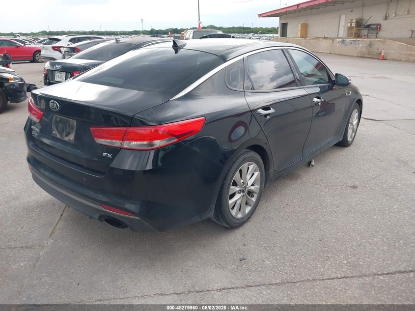 2016 Kia Optima VIN 5XXGU4L33GG044423 IAAI salvage auction — NORMAL WEAR, Salvage Title, sold $1,775 on 2026-07-13 (photo 4)