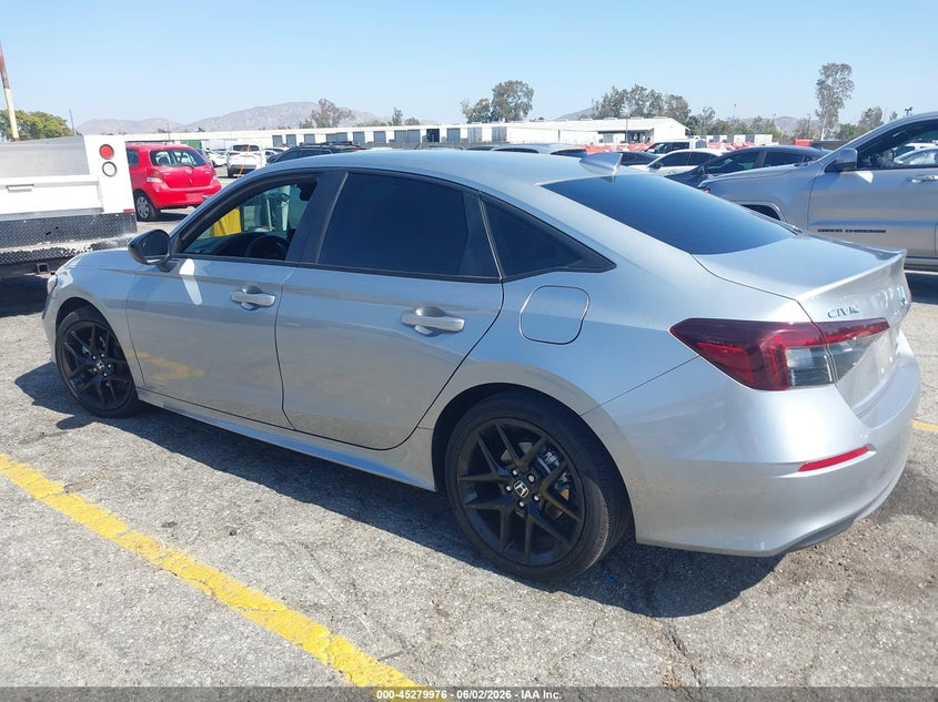 2025 Honda Civic VIN 2HGFE4F82SH321103 IAAI salvage auction — RIGHT FRONT, Salvage Title, sold $7,600 on 2026-07-29 (photo 3)