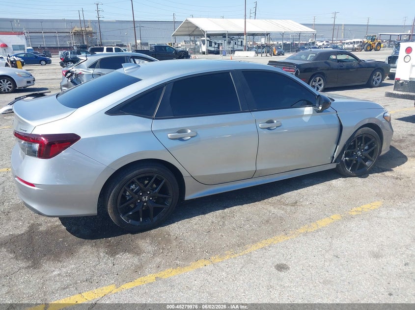 2025 Honda Civic VIN 2HGFE4F82SH321103 IAAI salvage auction — RIGHT FRONT, Salvage Title, sold $7,600 on 2026-07-29 (photo 4)