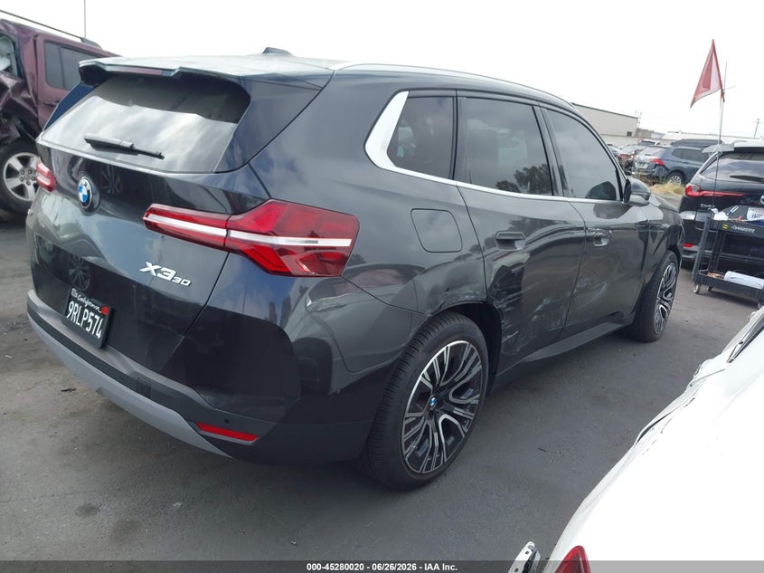 2025 BMW X3 VIN 5UX53GP02S9Y68994 IAAI salvage auction — RIGHT SIDE, Salvage Certificate (California), sold $28,750 on 2026-07-08 (photo 4)