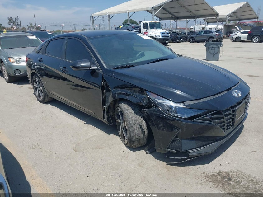 2023 Hyundai Elantra VIN KMHLS4AG1PU427518 IAAI salvage auction — RIGHT FRONT, Salvage Title, sold $4,750 on 2026-07-11 (photo 1)
