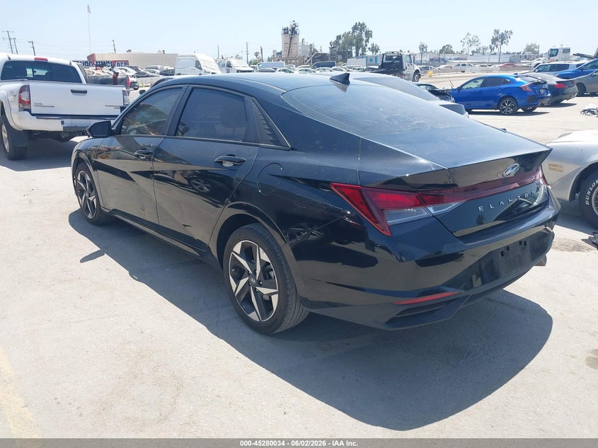 2023 Hyundai Elantra VIN KMHLS4AG1PU427518 IAAI salvage auction — RIGHT FRONT, Salvage Title, sold $4,750 on 2026-07-11 (photo 3)