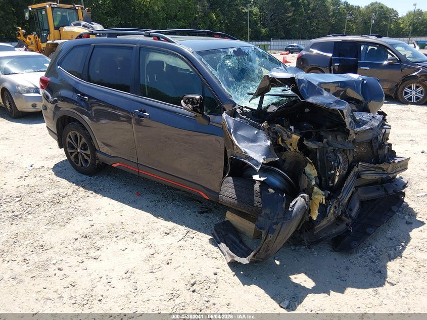 2019 Subaru Forester VIN JF2SKAKCXKH484068 IAAI salvage auction — FRONT END, Salvage Title, sold $25 on 2026-07-09 (photo 1)