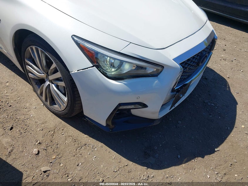 2020 Infiniti Q50 VIN JN1EV7AR7LM252275 IAAI salvage auction — REAR END, Salvage Title, sold $5,225 on 2026-07-14 (photo 6)