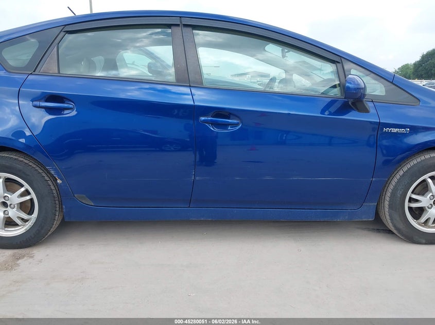 2011 Toyota Prius VIN JTDKN3DU4B1403341 IAAI salvage auction — SIDE, Original (Texas), sold $975 on 2026-07-14 (photo 6)