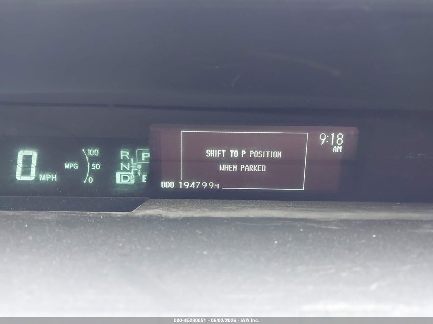 2011 Toyota Prius VIN JTDKN3DU4B1403341 IAAI salvage auction — SIDE, Original (Texas), sold $975 on 2026-07-14 (photo 7)