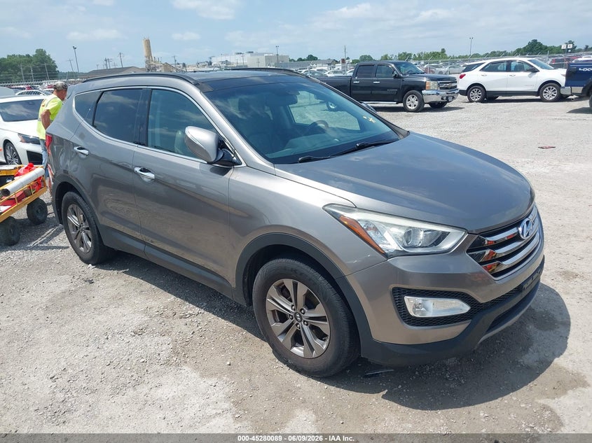 2016 Hyundai Santa fe VIN 5XYZUDLB8GG362100 IAAI salvage auction — HAIL, Salvage Title, sold $1,900 on 2026-07-14 (photo 1)