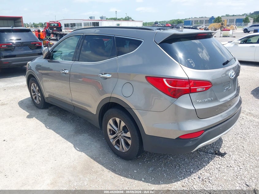 2016 Hyundai Santa fe VIN 5XYZUDLB8GG362100 IAAI salvage auction — HAIL, Salvage Title, sold $1,900 on 2026-07-14 (photo 3)