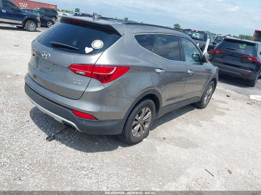 2016 Hyundai Santa fe VIN 5XYZUDLB8GG362100 IAAI salvage auction — HAIL, Salvage Title, sold $1,900 on 2026-07-14 (photo 4)