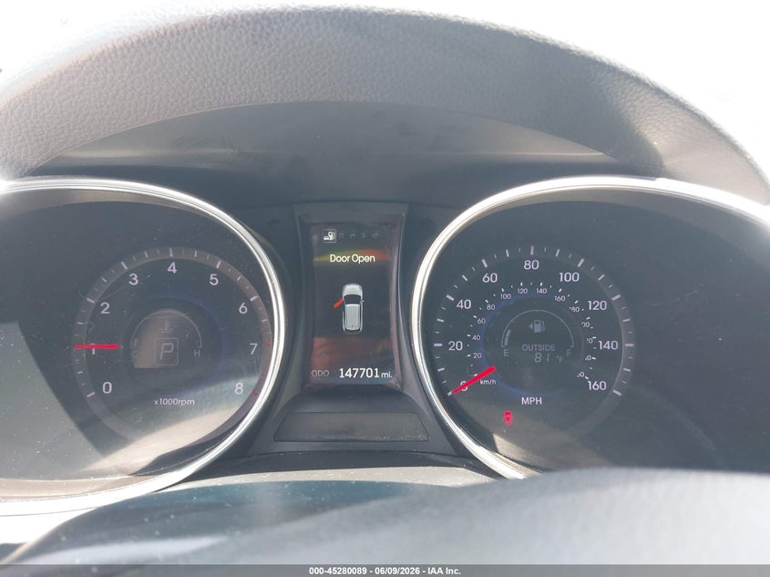 2016 Hyundai Santa fe VIN 5XYZUDLB8GG362100 IAAI salvage auction — HAIL, Salvage Title, sold $1,900 on 2026-07-14 (photo 7)