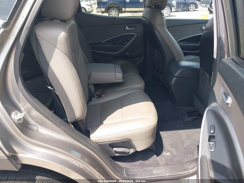 2016 Hyundai Santa fe VIN 5XYZUDLB8GG362100 IAAI salvage auction — HAIL, Salvage Title, sold $1,900 on 2026-07-14 (photo 8)
