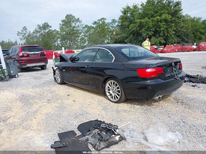 2013 BMW 3er VIN WBADW3C56DJ525621 IAAI salvage auction — FRONT END, Salvage Title, sold $300 on 2026-07-09 (photo 3)