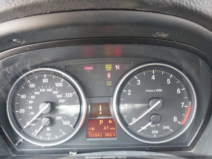 2013 BMW 3er VIN WBADW3C56DJ525621 IAAI salvage auction — FRONT END, Salvage Title, sold $300 on 2026-07-09 (photo 7)