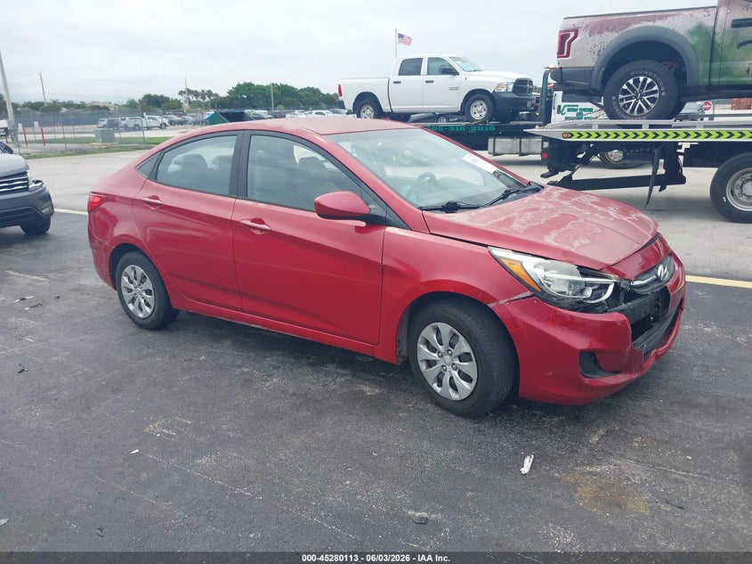 2015 Hyundai Accent VIN KMHCT4AE0FU800963 IAAI salvage auction — FRONT END, Salvage Title, sold $425 on 2026-07-23 (photo 1)