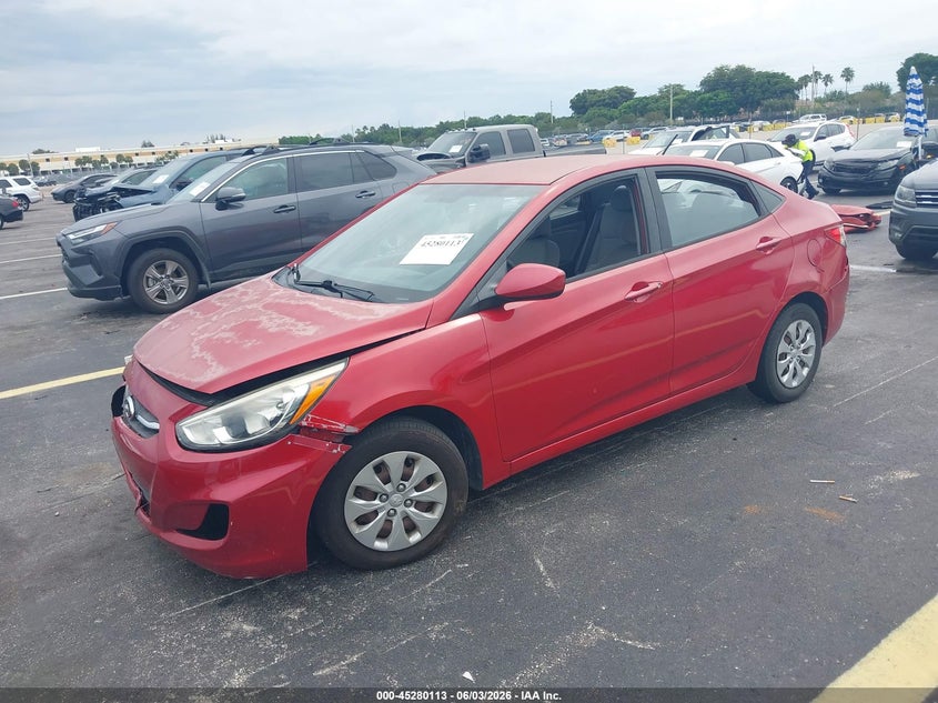 2015 Hyundai Accent VIN KMHCT4AE0FU800963 IAAI salvage auction — FRONT END, Salvage Title, sold $425 on 2026-07-23 (photo 2)