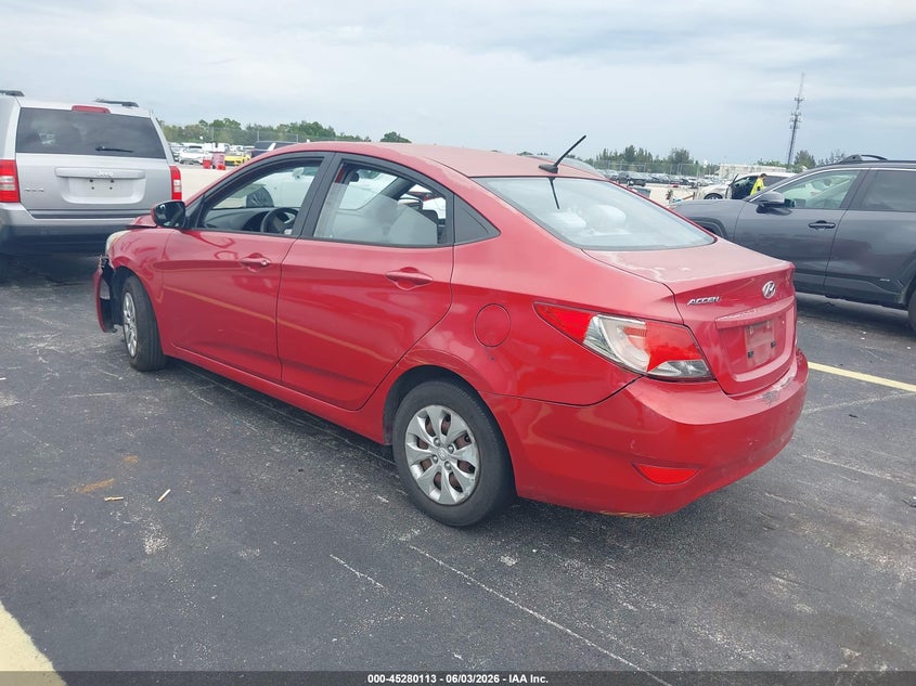 2015 Hyundai Accent VIN KMHCT4AE0FU800963 IAAI salvage auction — FRONT END, Salvage Title, sold $425 on 2026-07-23 (photo 3)