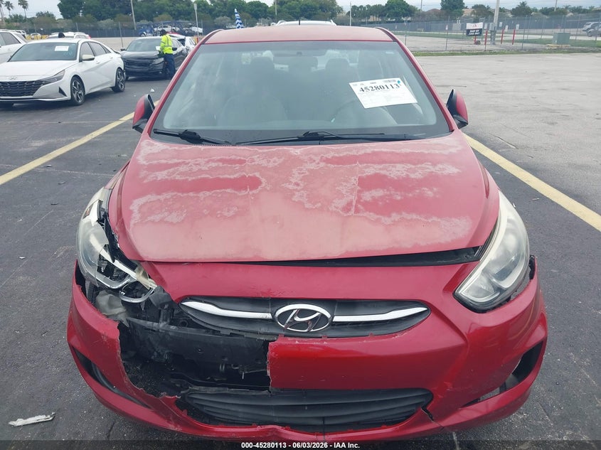 2015 Hyundai Accent VIN KMHCT4AE0FU800963 IAAI salvage auction — FRONT END, Salvage Title, sold $425 on 2026-07-23 (photo 6)