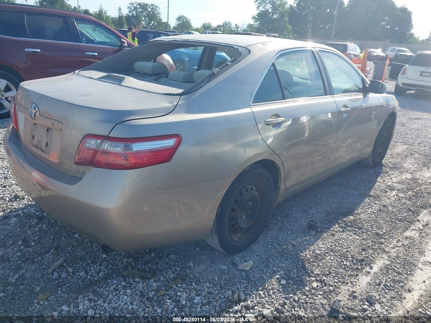 2007 Toyota Camry VIN JTNBE46K573001286 IAAI salvage auction — HAIL, Salvage (Missouri), sold $325 on 2026-07-13 (photo 4)