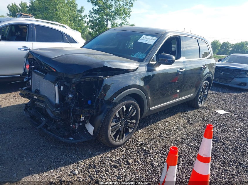 2025 Kia Telluride VIN 5XYP54GC2SG692041 IAAI salvage auction — FRONT END, Salvage Title, sold $12,775 on 2026-07-21 (photo 2)