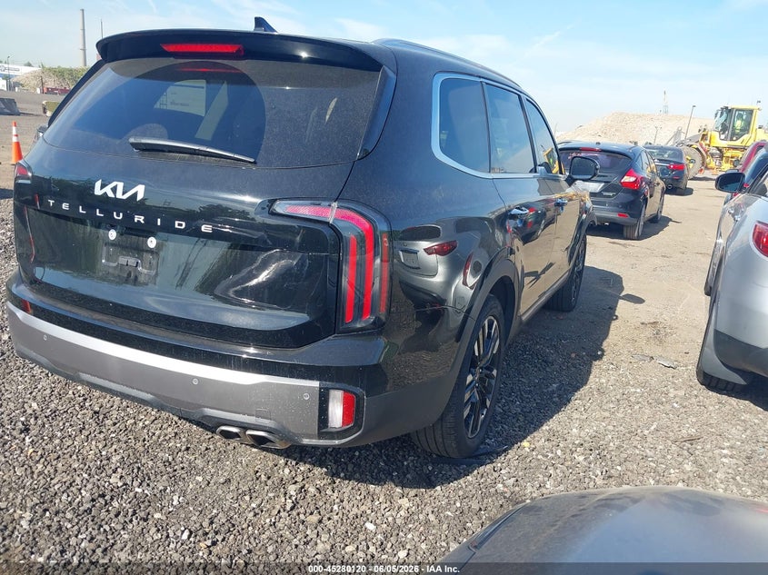 2025 Kia Telluride VIN 5XYP54GC2SG692041 IAAI salvage auction — FRONT END, Salvage Title, sold $12,775 on 2026-07-21 (photo 4)