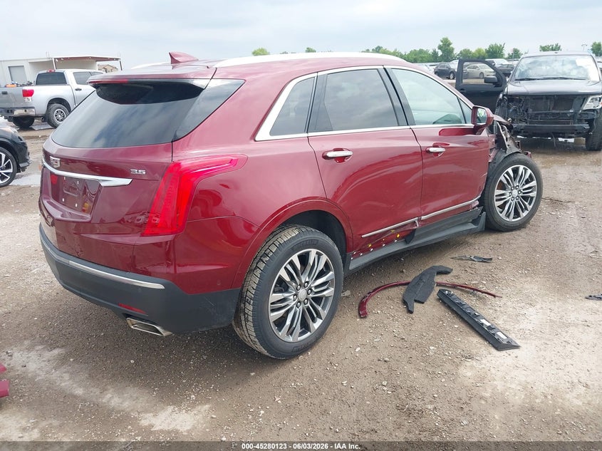 2018 Cadillac Xt5 VIN 1GYKNFRS6JZ198902 IAAI salvage auction — SIDE, Salvage Title, sold $4,450 on 2026-07-29 (photo 4)