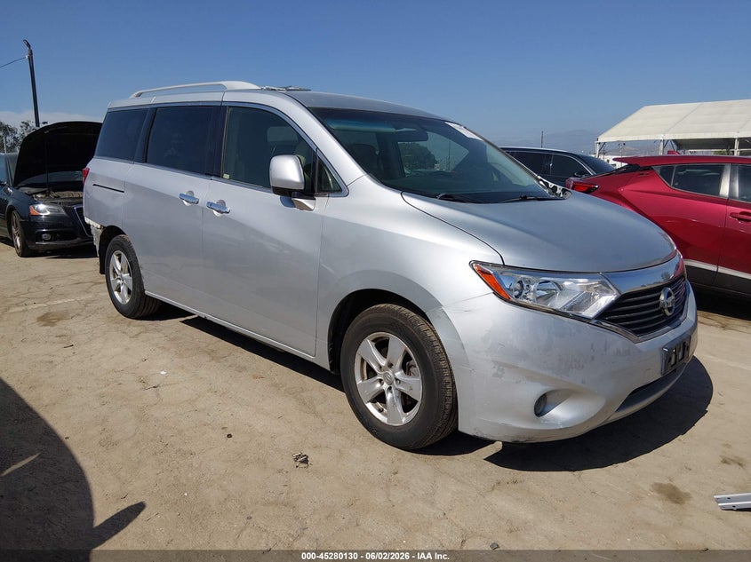 2013 Nissan Quest VIN JN8AE2KP1D9070656 IAAI salvage auction — REAR END, Salvage Title, sold $950 on 2026-07-15 (photo 1)
