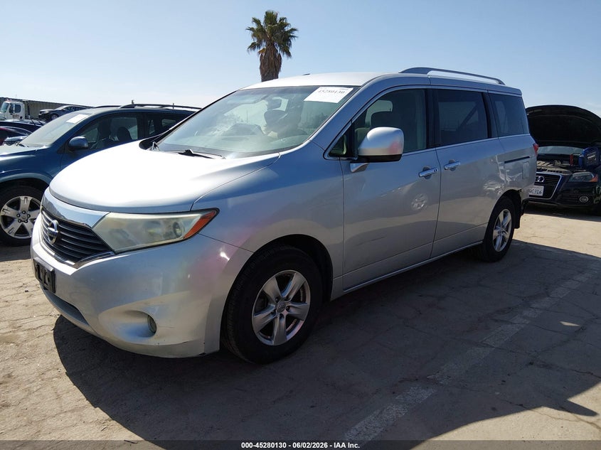 2013 Nissan Quest VIN JN8AE2KP1D9070656 IAAI salvage auction — REAR END, Salvage Title, sold $950 on 2026-07-15 (photo 2)