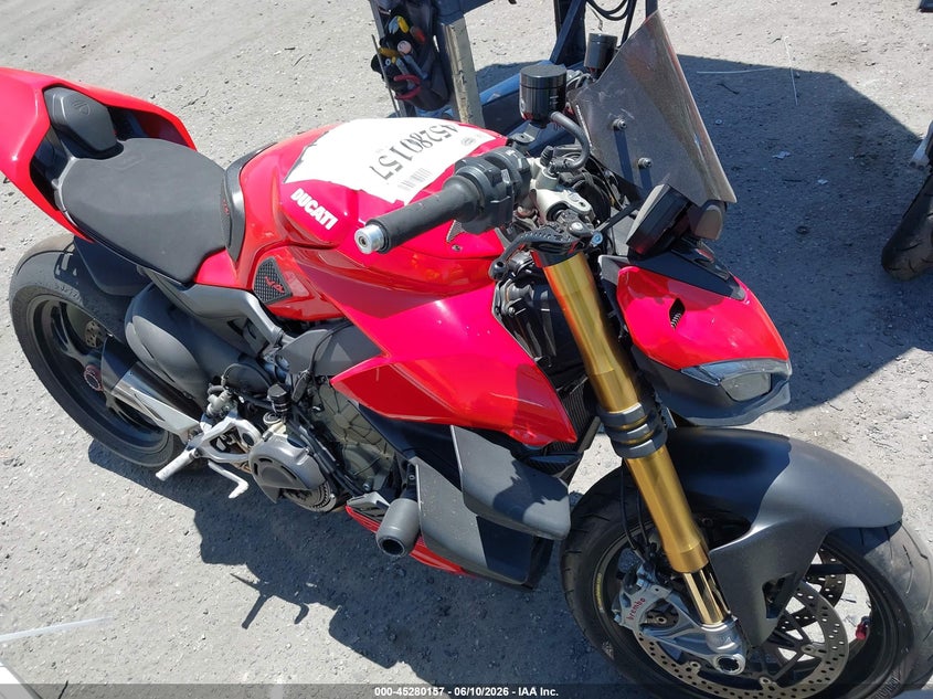 2022 Ducati Streetfighter VIN ZDMFAKNW2NB007287 IAAI salvage auction — RIGHT SIDE, Salvage Certificate (California), sold $3,150 on 2026-07-29 (photo 8)
