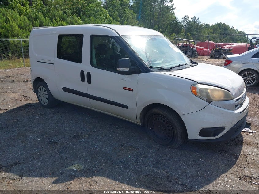 2017 Ram Promaster city VIN ZFBERFBB6H6E53289 IAAI salvage auction — REAR END, Salvage Title, sold $600 on 2026-07-15 (photo 1)