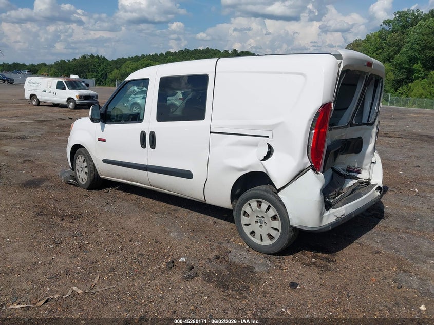 2017 Ram Promaster city VIN ZFBERFBB6H6E53289 IAAI salvage auction — REAR END, Salvage Title, sold $600 on 2026-07-15 (photo 3)