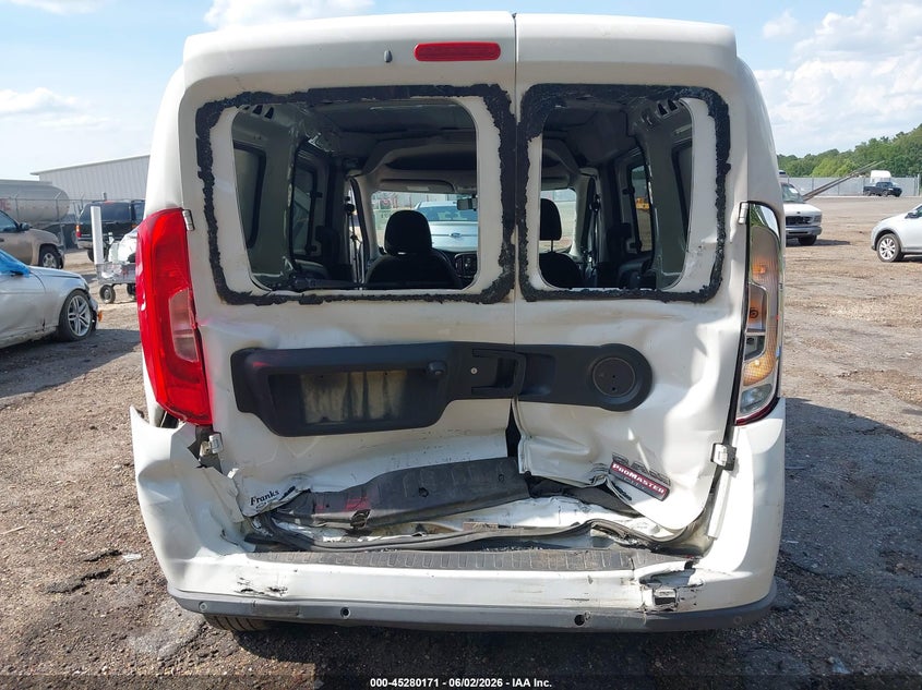 2017 Ram Promaster city VIN ZFBERFBB6H6E53289 IAAI salvage auction — REAR END, Salvage Title, sold $600 on 2026-07-15 (photo 6)